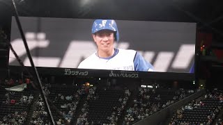 ＜2022.6.11中日戦1回裏1アウト1,2塁＞松本剛がレフトへ先制タイムリーツーベースを放つ!