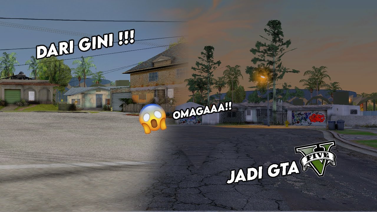 GUA BARU AJA NGERUBAH GTA SA JADI GTA V !! (MAKE MOD SI ) JADI BEDA