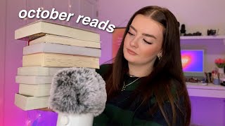 ASMR the 12 books i read in october  new favs & major flops