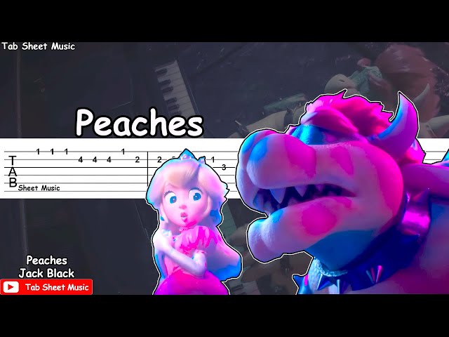 Peaches Chords By Jack Black  The Super Mario Bros Movie