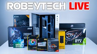How to Build a PC - Robeytech Live - $2100 Build - Ryzen 3700x \/ 2070 Super | Robeytech