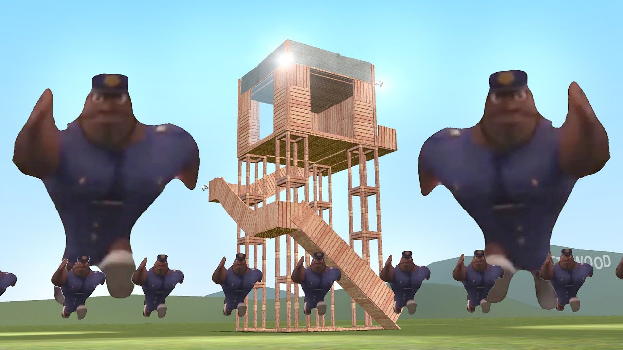 Officer Earl Vs Towers In Garry's Mod