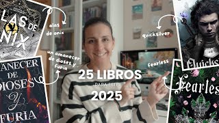 25 LIBROS para este 2025 | TBR 📚💜
