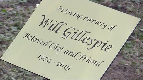 Will Gillespie memorial tree planting