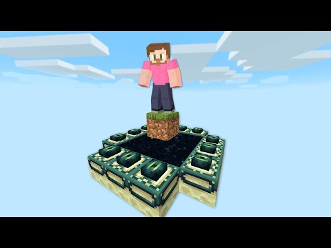 Finding The End Portal In One Block Skyblock!