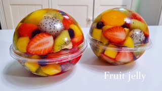 Chewy jelly with various fruitsㅣFruit jelly ㅣno oven