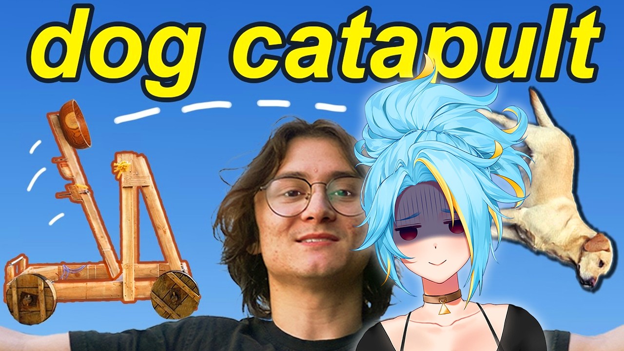 HE Built a Dog Catapult | First time Reaction!