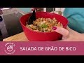 Salada de Grão de Bico - Culinária da Lu