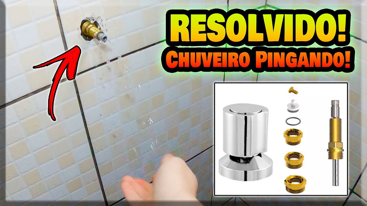 Chuveiro Pingando! Como Trocar o Reparo do registro Passo a Passo - YouTube