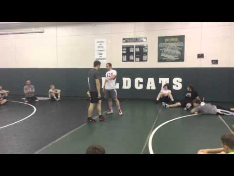 Front head to double leg