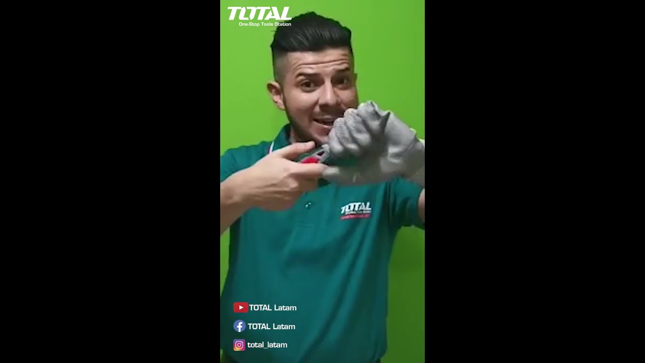Presentación de los productos TOTAL- Guantes anticorte