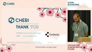 Cheri Risc-V Standardisation Tariq Kurd Codasip Cheri Blossoms 2025