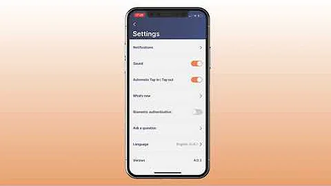 Setting up biometrics on mobile app