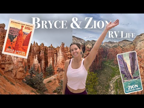 Visiting Bryce & Zion National Park (Navajo Loop & Angel's Landing) - RV Life (VLOG)