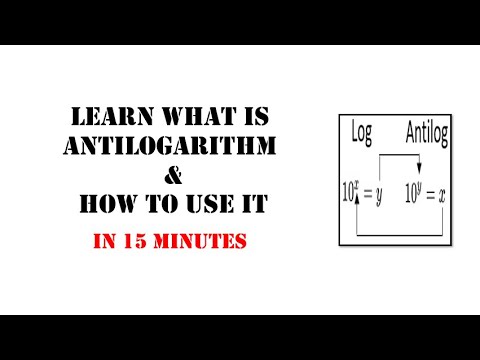 What is Antilogarithm and how to use it.