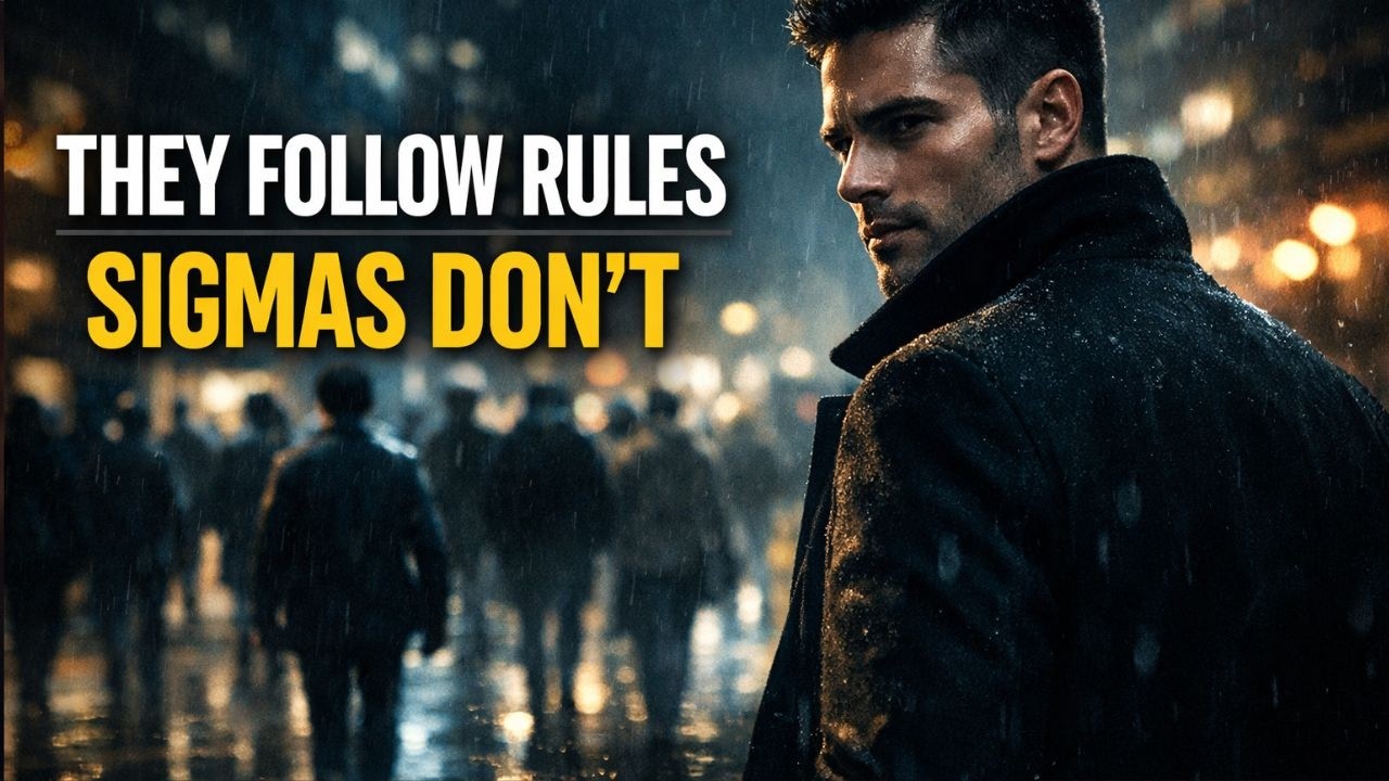 Most people live by rules they never question. Sigma males don’t.