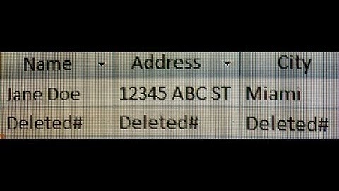 How To Remove Deleted # Error MS Access