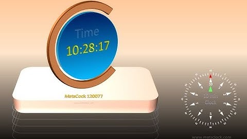 MatsClock 120077 - Free PowerPoint Digital Clock PPT