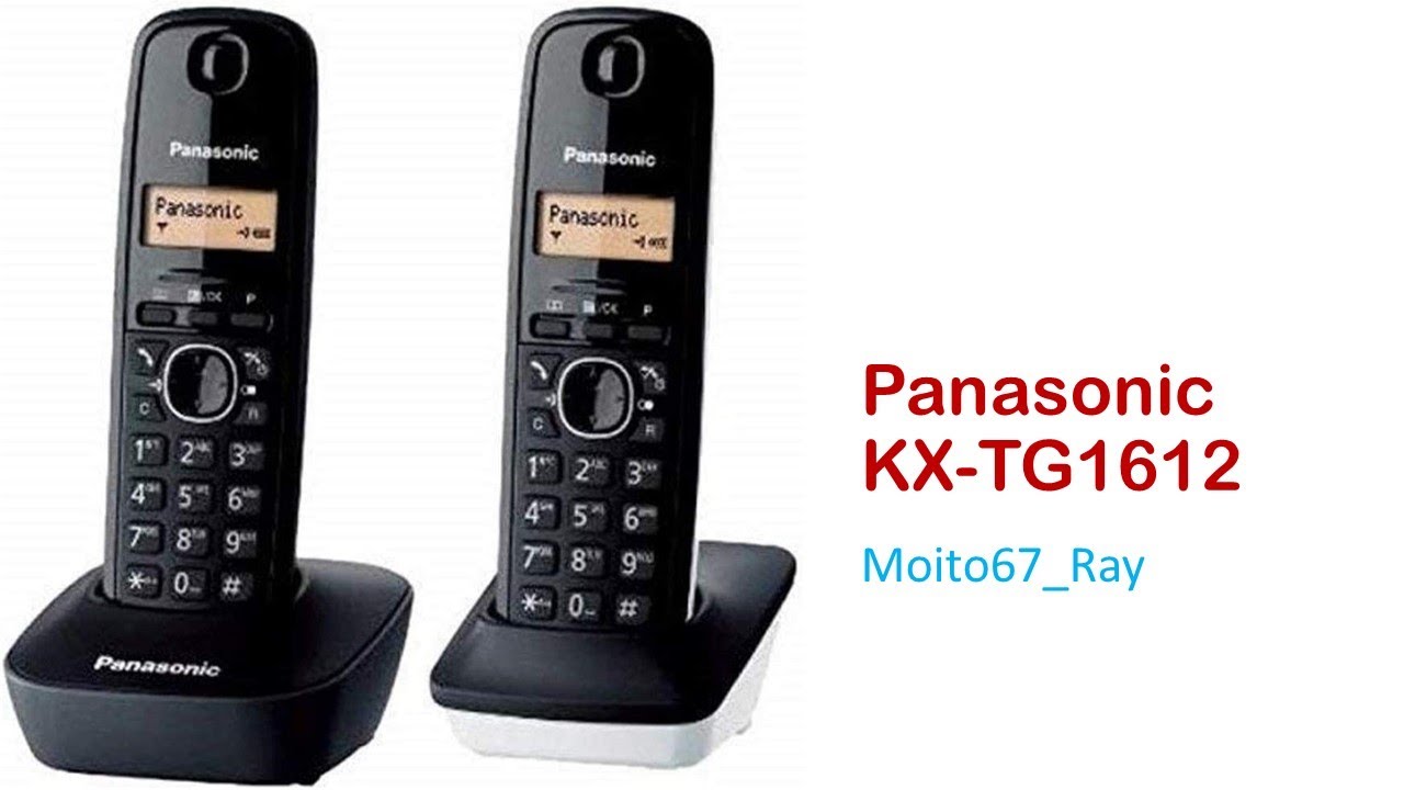 Teléfono Fijo Inalámbrico Panasonic KX-TG1612FRH con Contestador y