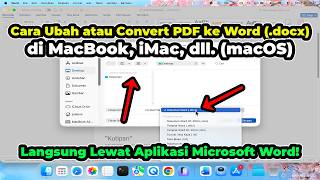 How to Convert PDF to WORD on MacBook | Convert .pdf to .docx | NO EXTRA APPS!