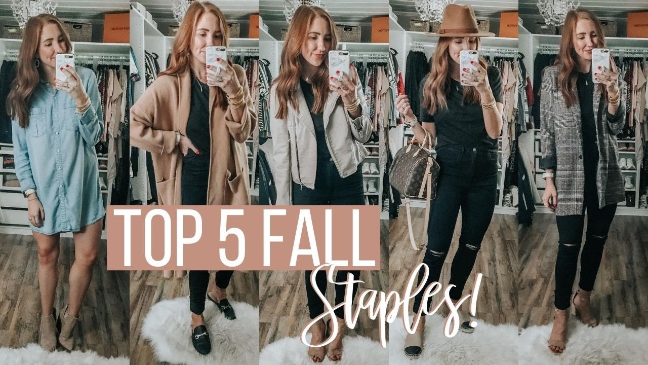 FALL WARDROBE STAPLES! MY TOP 5 PICKS! *Must Haves* | Moriah Robinson
