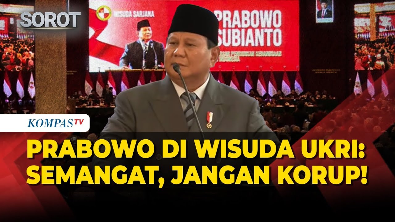 [Full] Pidato Prabowo di Wisuda Kebangsaan Republik Indonesia, Wanti-wanti Lulusan Jangan Korup!