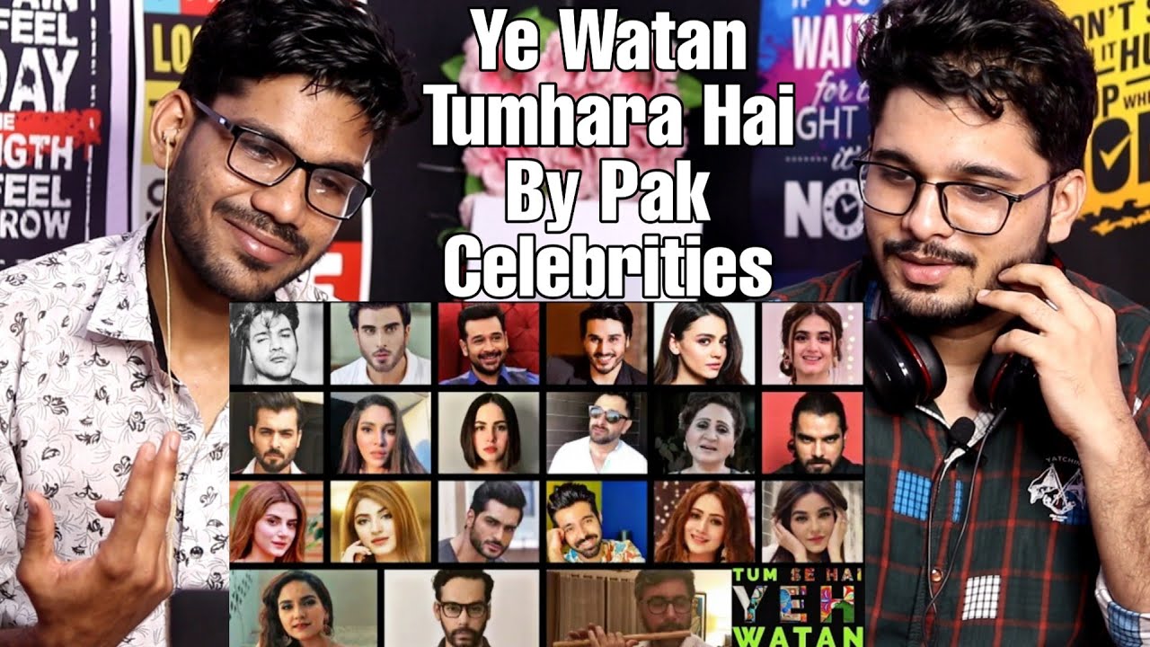 Indian reacts to Ye Watan Tumhara Hai | Shany Ft. Pakistani Actors & Actresses