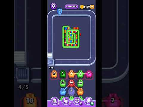 How to beat Pixel Flow Level 895 walkthrough solution (no commentary just chill music)