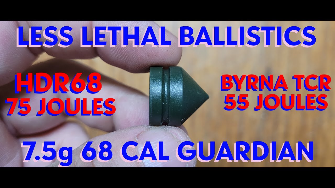 Less Lethal Ballistics 7.5g Guardian Shaped Projectiles Flight Test ...