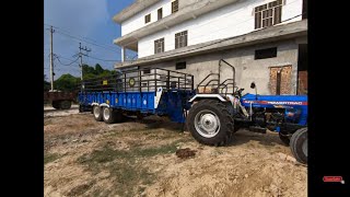 4.5 लाख का ट्राला है जीस किसान के पास वो कितनी महनत करता होगा lots of big trolla for tractor