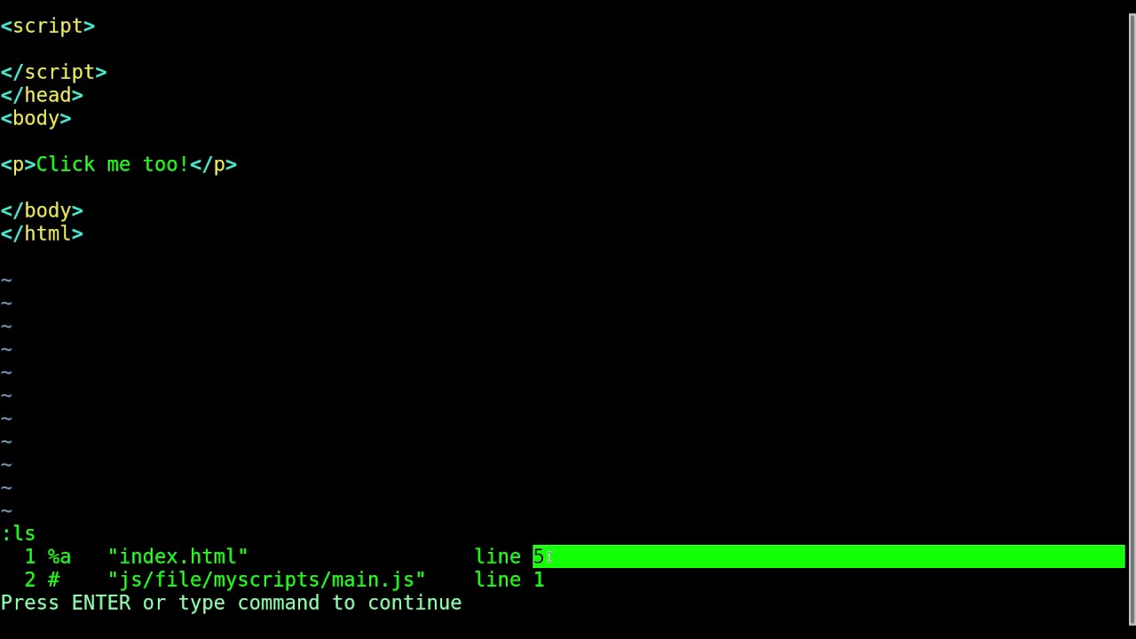 09 VIM From Multiple Files 2017 YouTube