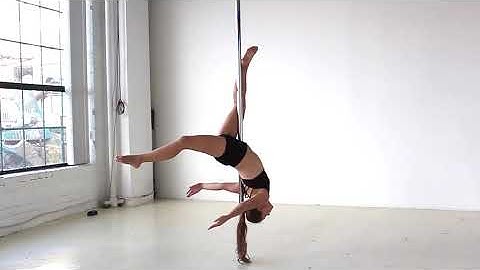 3 entries into Inside Leg Hang (Pole Dance)