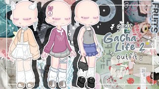 🎀 girls + warmers gacha life 2 outfit ideas 🐑 GL2 :