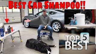 Auto Detailing BEST OF SERIES! Top 5 car shampoos!!