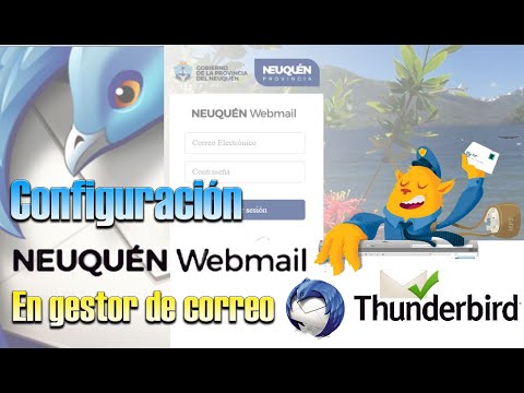 Mozilla thunderbird - Configuración y backup en Webmail Neuquén