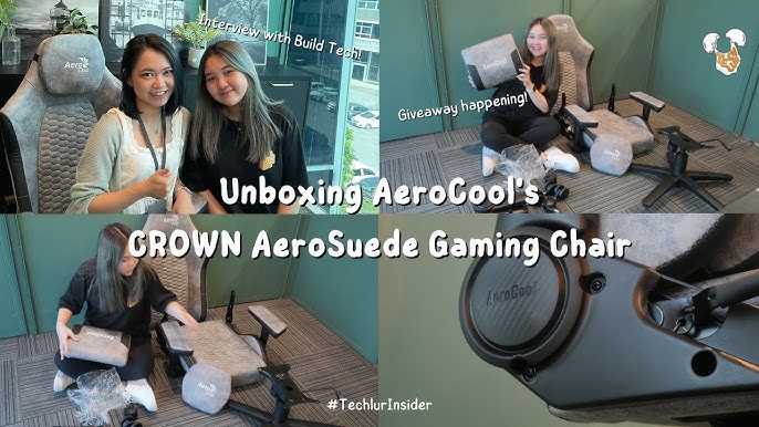 YouTube Chair Review & AeroSuede - DUKE - at Affordable Aerocool Gaming Comfortable $199