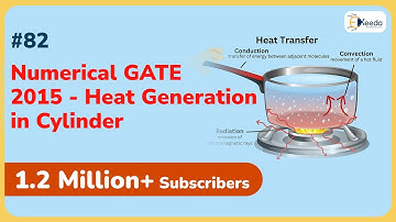 Numerical GATE 2015: Heat Generation in Cylinder | Conduction | GATE ME Heat Transfer