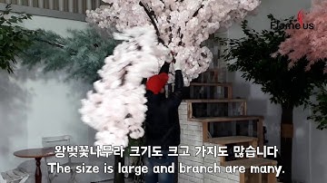 플레임어스 대형벚꽃 인조나무 셀프 인테리어 Flameus Big cherry Blossom tree artificial tree self-interior