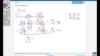 enVision Lesson 2 5: Solving Equations w/ Fractions