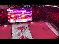 Red wings fans sing Canadian National anthem after mic goes out