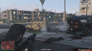 GTA V Millionaire's Hotel Heist   Six Star Wanted Level Escaped(RDE 3.1.7)