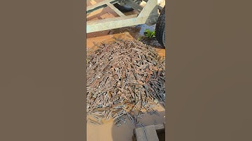 How to de-scale remove rust from symons concrete wedge bolt pins quickly and easily