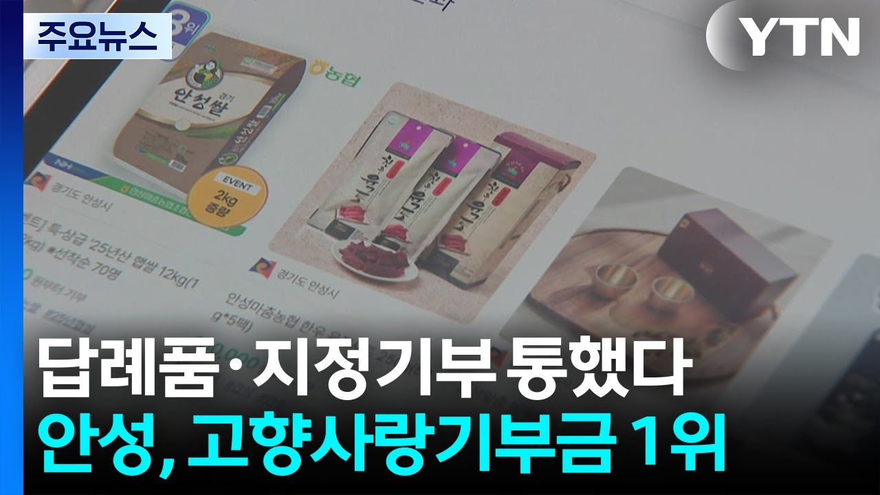 답례품·지정기부 통했다...안성시, 2년 만에 11배 ’껑충’ / YTN