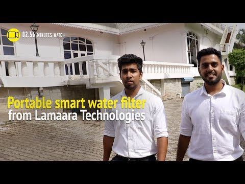 Portable water filter from Lamaara Technologies promotes water hygiene