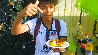 Probando COMIDA CALLEJERA venezolana en CHILE🇨🇱🇻🇪 | CACHAPA 🌽
