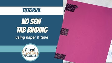 How to Make a No Sew Tab Binding Journal | Easy Junk Journal Hack!