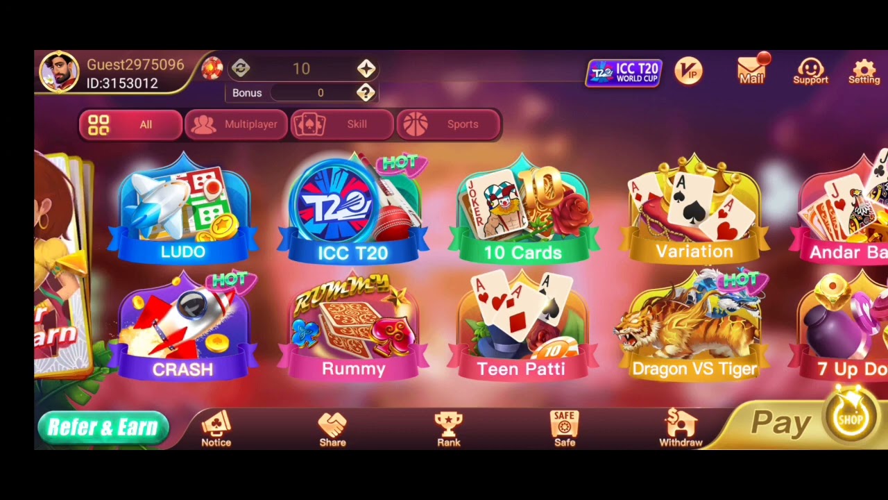 New earning application/ new rummy without investment telugu rummy app today