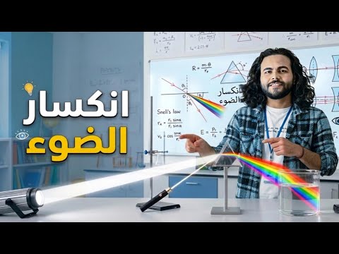 انار الضوء فيزياء تانيه ثانوي الترم التاني ٢٠٢٦ متبقاش جهاز