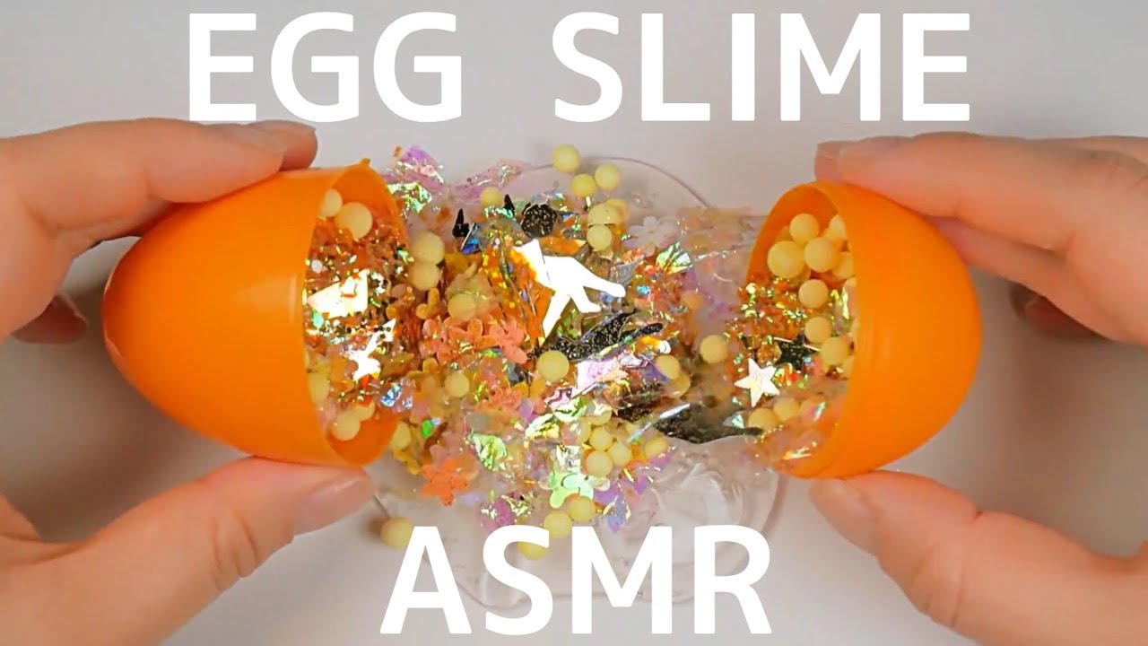 ASMR🐤クリアスライムとたまご🐥音フェチ | SORA MINI&ASMR