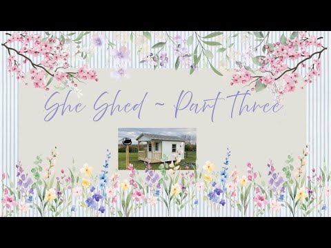 Cottage She Shed Flooring Window trim & Baseboards 